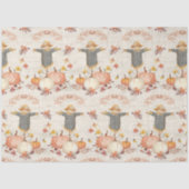 Herfst pompoenen oogsten herfstblad rustieke decou tissuepapier (Voorkant)