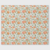 Herfst pompoenen op de wijnstok cadeaupapier (Vlak)