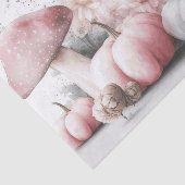 Herfst Pompoenen, Paddestoelen en Bloemen Herfst D Tissuepapier (Detail)