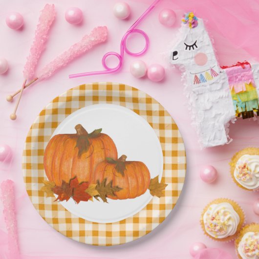 Herfst pompoenen papieren bordje (Feest)