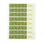 Herfst pompoenen: Retouradreslabels #2 Omwikkelbaar Adreslabel (Vel)