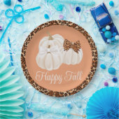 Herfst pompoenen Schattige Happy Herfst Papieren Bordje (Feest)