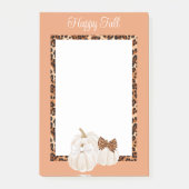Herfst pompoenen Schattige Happy Herfst Post-it® Notes (Voorkant)
