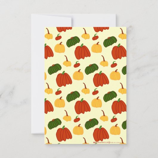 Herfst pompoenen: uitnodiging voor de Gepersonalis (Achterkant)