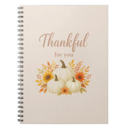 Herfst Pompoenen & Zonnebloemen | Elegante Thanksg Notitieboek