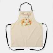 Herfst Pompoenen & Zonnebloemen | Elegante Thanksg Schort (Voorkant)