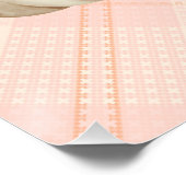 Herfst Pompoenoogst Roze Thanksgiving Aanpassen Perfect Poster (Hoek)