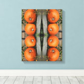 Herfst pompoenpaar Abstract Canvas Afdruk (Insitu (Houten vloer))