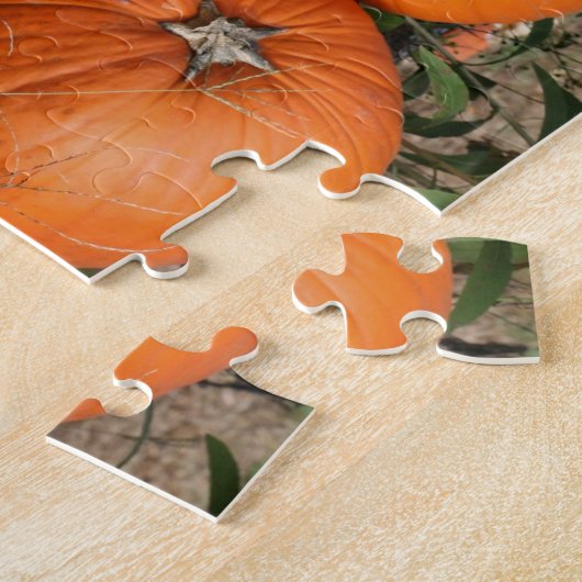 Herfst pompoenpaar Abstract Legpuzzel (Zijkant)