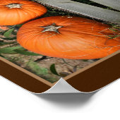 Herfst pompoenpaar Abstract Poster (Hoek)