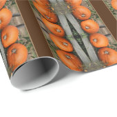 Herfst pompoenpaar cadeaupapier (Rol Hoek)
