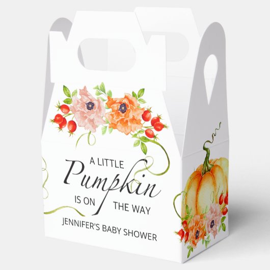 Herfst pompoenpapier voor fornuis bedankdoosjes (Geopend)