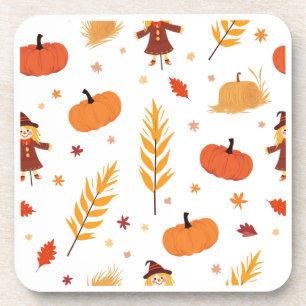 Herfst pompoenpatroon Herfst Onderzetters