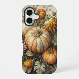  HERFST POMPOENSCENE MET BLOEMEN iPhone 16 HOESJE