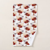Herfst pompoenveld bad handdoek (Handdoek)