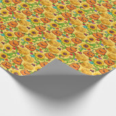 Herfst Pompoenveld Cadeaupapier (Hoek)