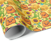 Herfst Pompoenveld Cadeaupapier (Rol Hoek)