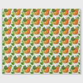 Herfst Pompoenveld Cadeaupapier (Vlak)
