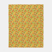 Herfst Pompoenveld Fleece Deken (Voorkant)