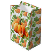 Herfst Pompoenveld Medium Cadeauzakje (Voorkant Gekanteld)