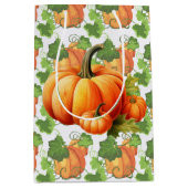 Herfst Pompoenveld Medium Cadeauzakje (Voorkant)