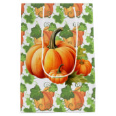 Herfst Pompoenveld Medium Cadeauzakje (Achterkant)