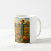 herfst pompoenveld & vogelverschrikker koffiemok (Voorkant rechts)