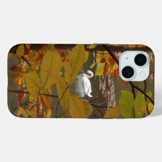 Herfst Pond met Zwan Case-Mate iPhone Case (Achterkant (horizontaal))