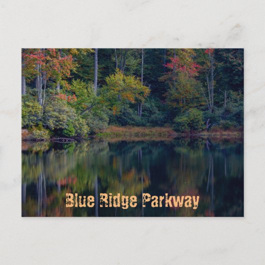 Herfst Pond Reflecties  Briefkaart (Voorkant)