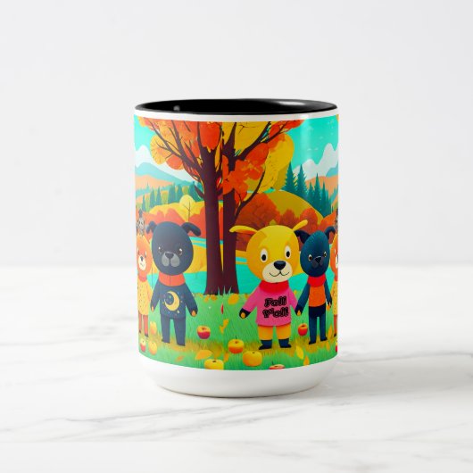 Herfst Pooches Koffie Mok (Center)