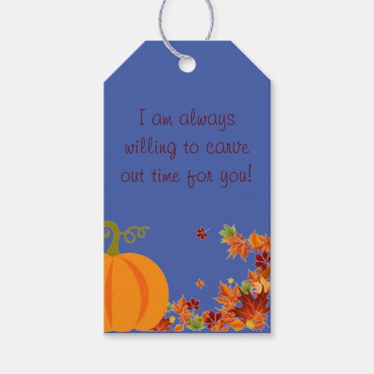 Herfst Pop-door Label Cadeaulabel (Voorkant)