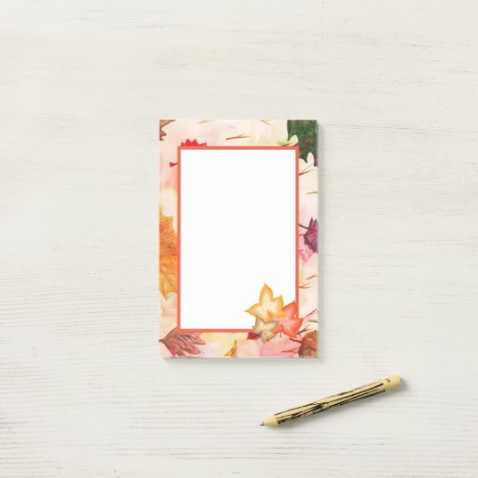 herfst post-it® notes (Op bureau)