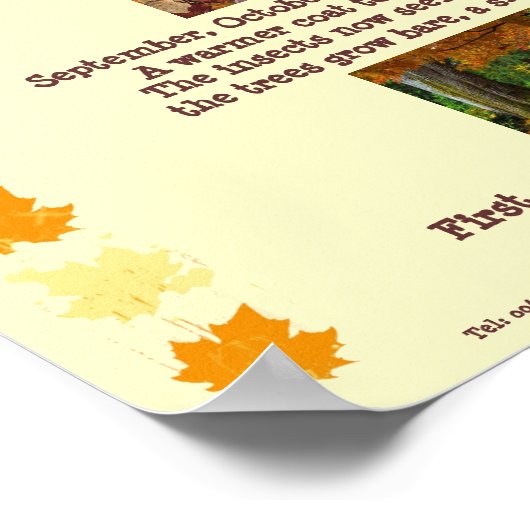 Herfst Poster (Hoek)