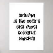 herfst poster (Voorkant)