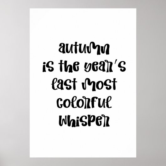 herfst poster (Voorkant)