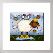 herfst - poster schapen (Voorkant)