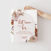 Herfst-poster voor hete cacaobar poster