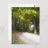 herfst-postkaart briefkaart (Voorkant / Achterkant)