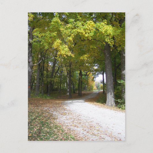 herfst-postkaart briefkaart (Voorkant)