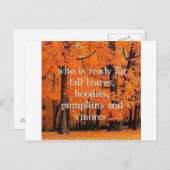 Herfst-postkaarten Briefkaart (Voorkant / Achterkant)