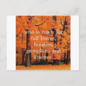 Herfst-postkaarten Briefkaart (Voorkant)