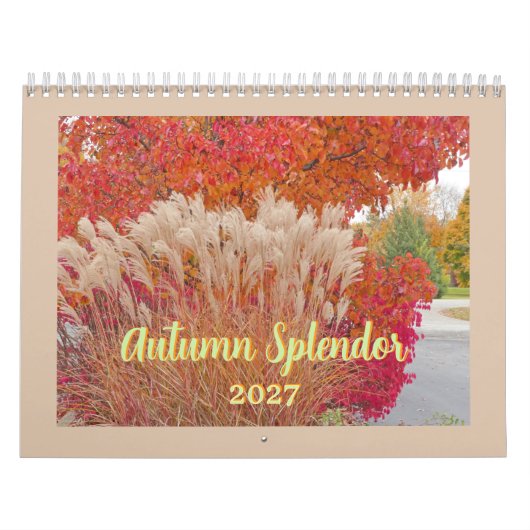 "HERFST PRAAL" 12 MAANDEN 2027 KALENDER (Hoes)