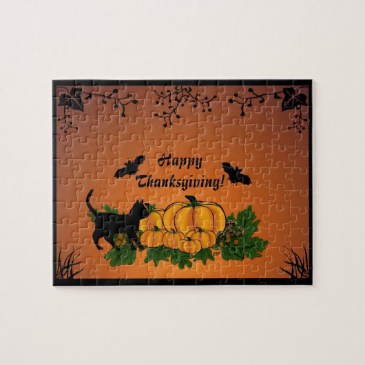 Herfst, Prettig Thanksgiving! Legpuzzel (Horizontaal)