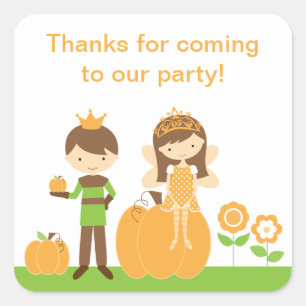 Herfst Prince en Fairy Princess Stickers