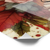  Herfst prinses met herfstbladeren Perfect Poster (Hoek)