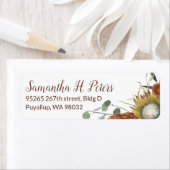 Herfst Protheevloer en eucalyptusAdresetiketten Etiket (Insitu)