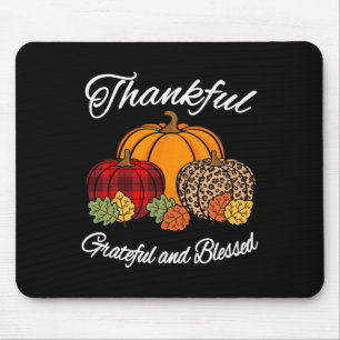 Herfst Pset Leopard Pumpkin Autumn Thanksgiving Bl Muismat