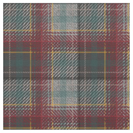 Herfst Pset Rust Red en Grey Stof (Close Up)