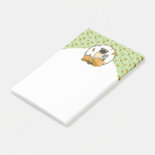 Herfst Pug Dog (fawn) pompoenen luiers Post-it® Notes (Schuin)