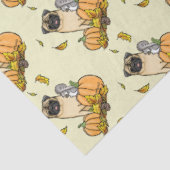 Herfst Pug Dog (fawn) pompoenen luiers Tissuepapier (Detail)